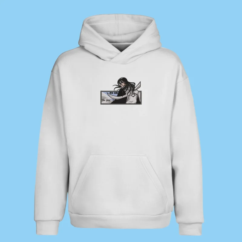 Byakuya Silent Authority | Bleach | Sweat à capuche brodé