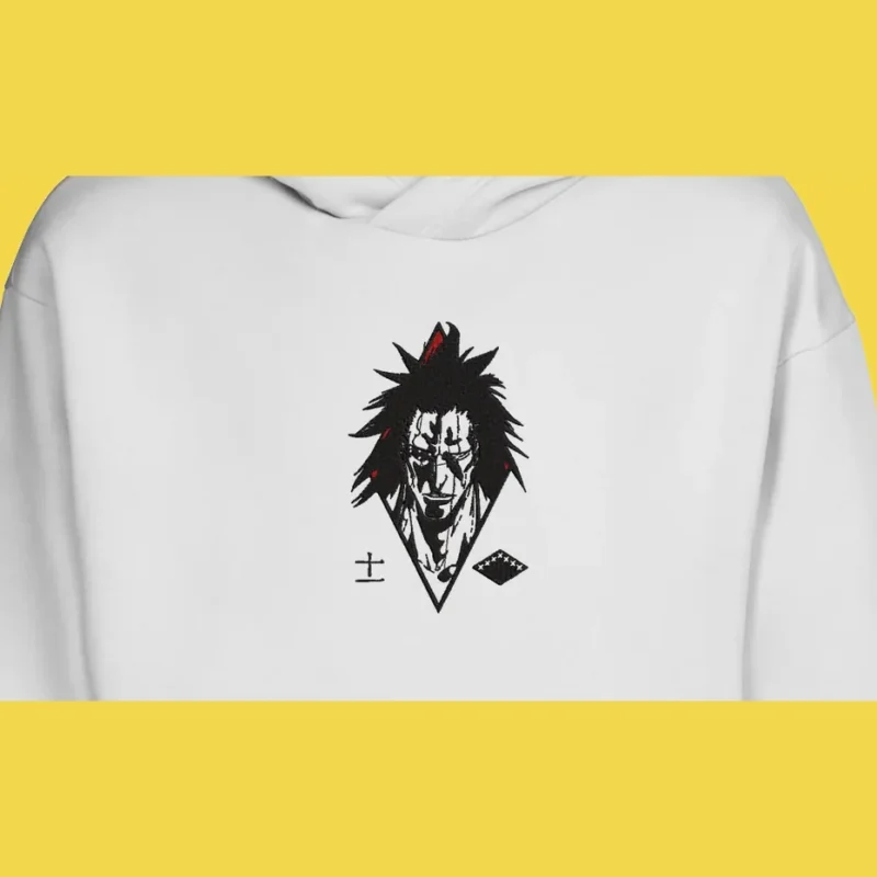 Kenpachi Black Rampage | Bleach | Sweat à capuche brodé