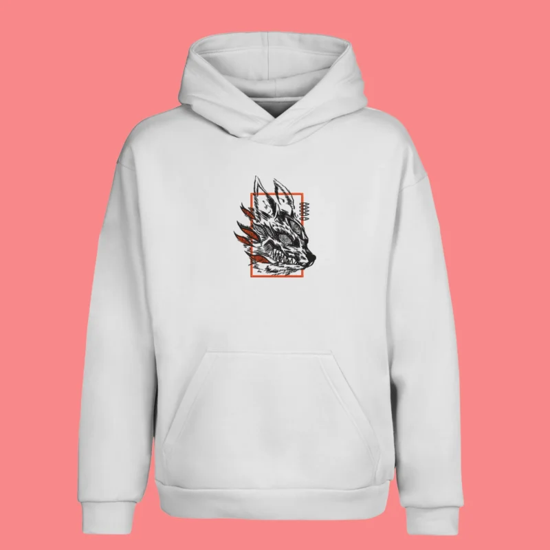 Chainsaw Devil Beast Fury | Chainsaw Man | Sweat à capuche brodé