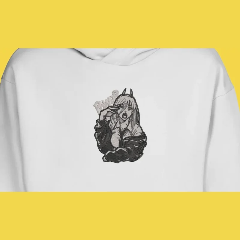 Power Fiend Mischief | Chainsaw Man | Sweat à capuche brodé