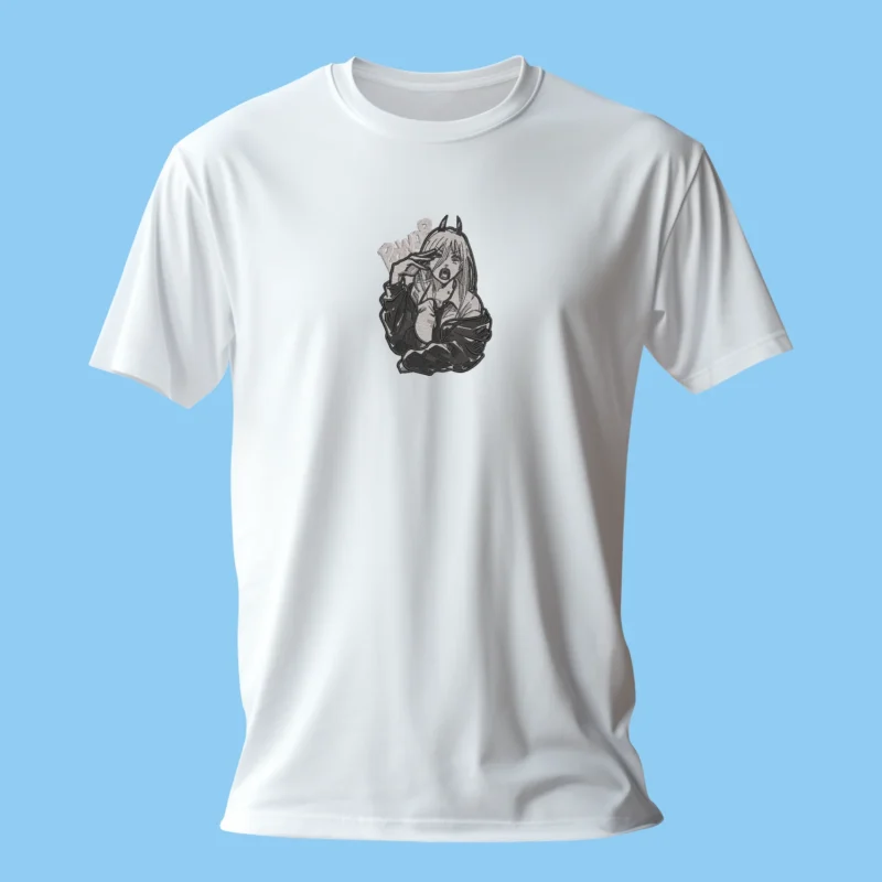 Power Fiend Mischief | Chainsaw Man | T-shirt brodé