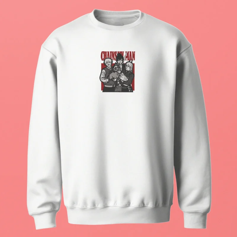 Denji Aki Power Family | Chainsaw Man | Sweatshirt brodé