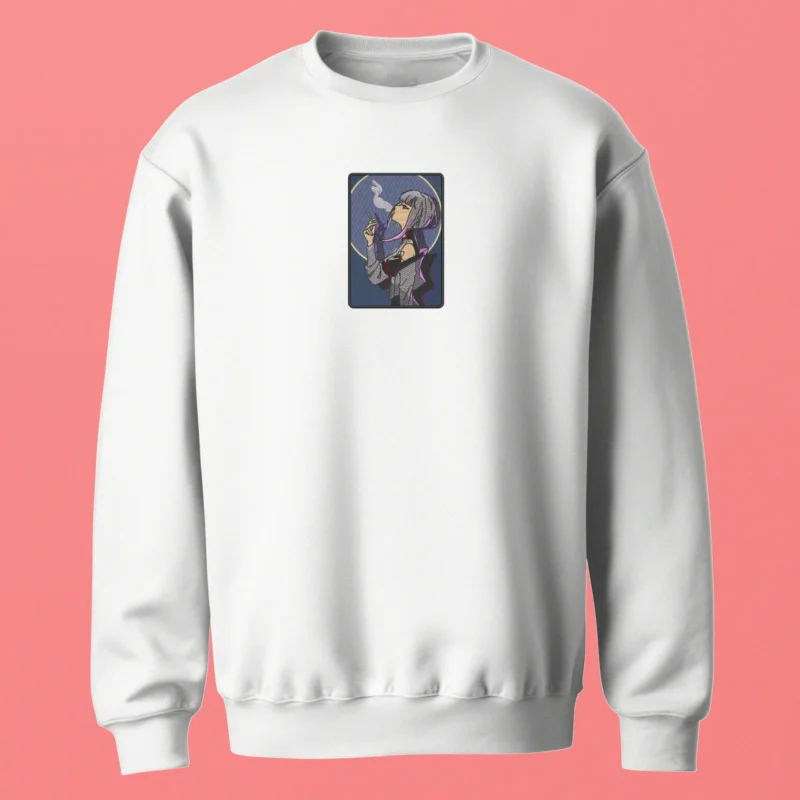 Lucy Smoke Signal | Cyberpunk: Edgerunners | Sweatshirt brodé