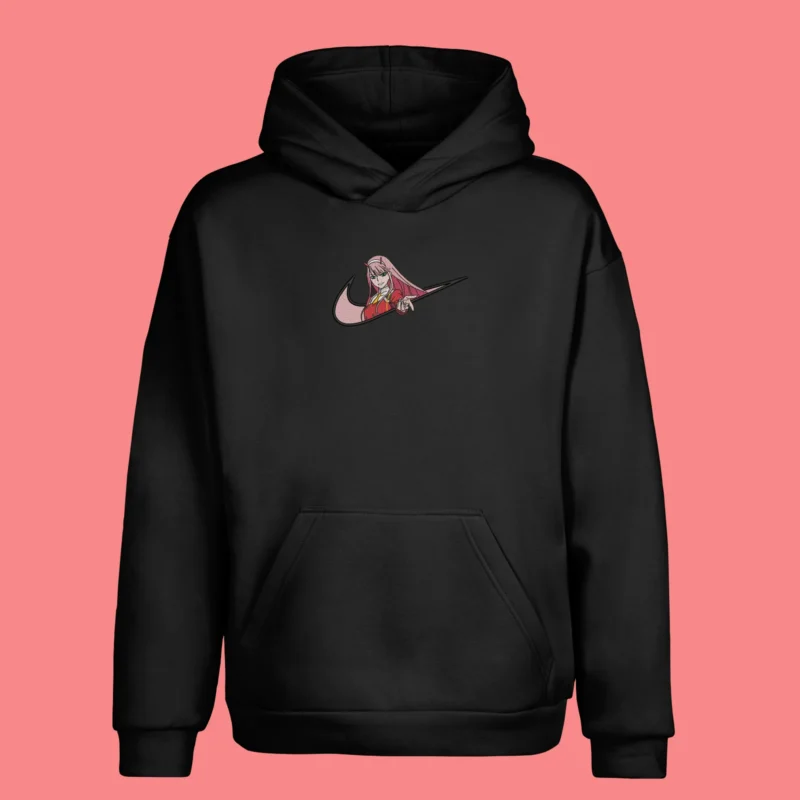 Zero Two Darling Smile | Darling in the Franxx | Sweat à capuche brodé