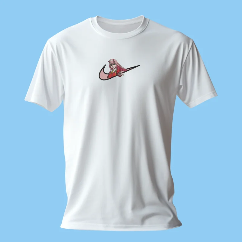 Zero Two Darling Smile | Darling in the Franxx | T-shirt brodé