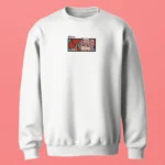 Sweatshirt brodé Zero Two (Rebel Wink) blanc – Darling in the Franxx