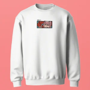 Zero Two Rebel Wink | Darling in the Franxx | Sweatshirt brodé