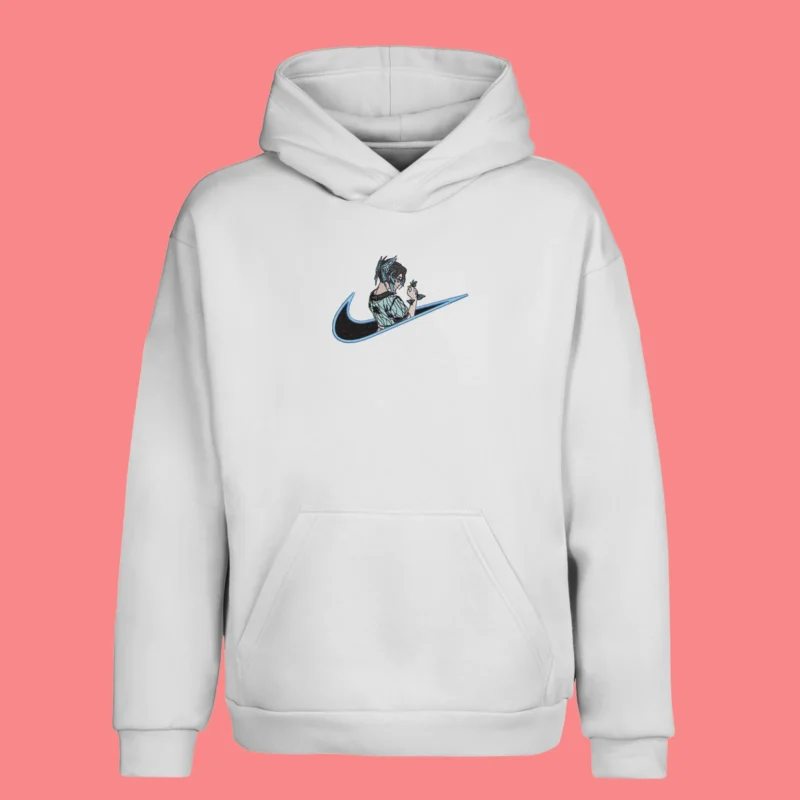Giyu Tomioka Water Flow | Demon Slayer | Sweat à capuche brodé