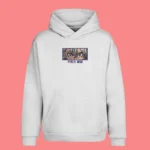 Sweat à capuche brodé Sanemi Shinazugawa (Wind Eyes) blanc – Demon Slayer
