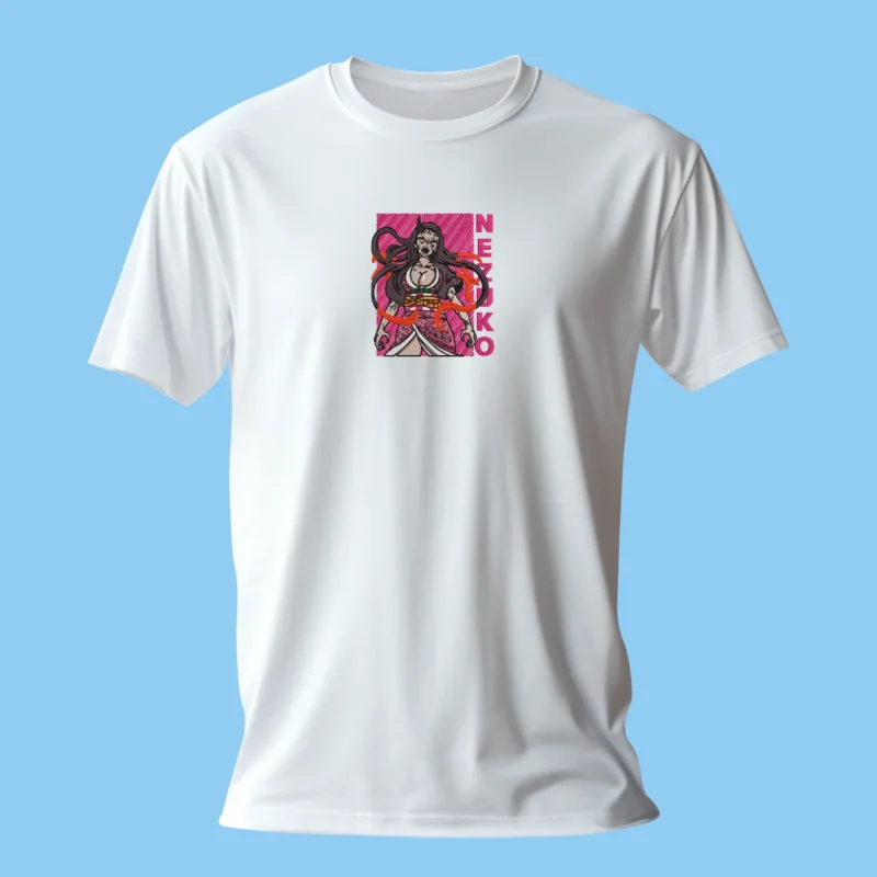 Nezuko Kamado Demon Form | Demon Slayer | T-shirt brodé