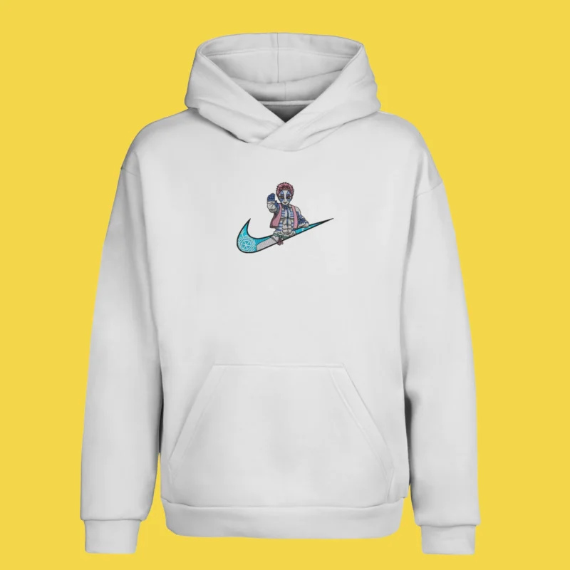 Akaza Upper Moon Stance | Demon Slayer | Sweat à capuche brodé