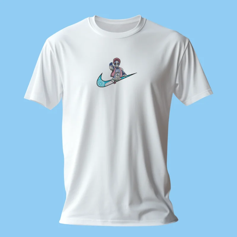 Akaza Upper Moon Stance | Demon Slayer | T-shirt brodé