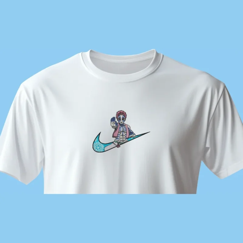 Akaza Upper Moon Stance | Demon Slayer | T-shirt brodé