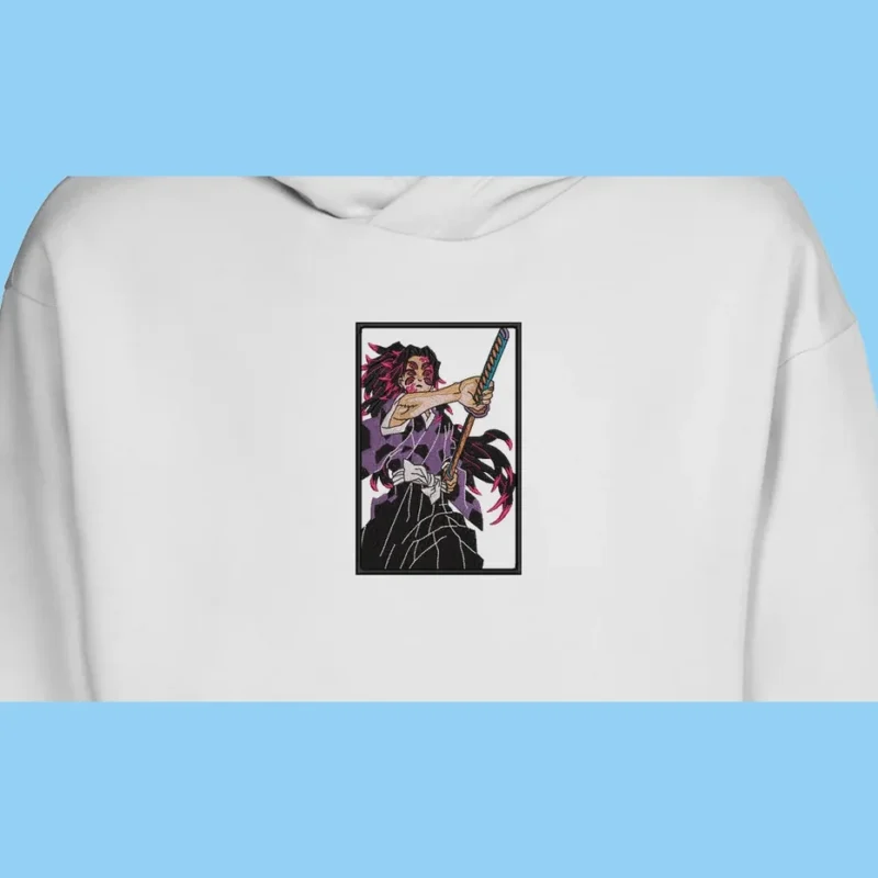 Kokushibo Sword Stance | Demon Slayer | Sweat à capuche brodé