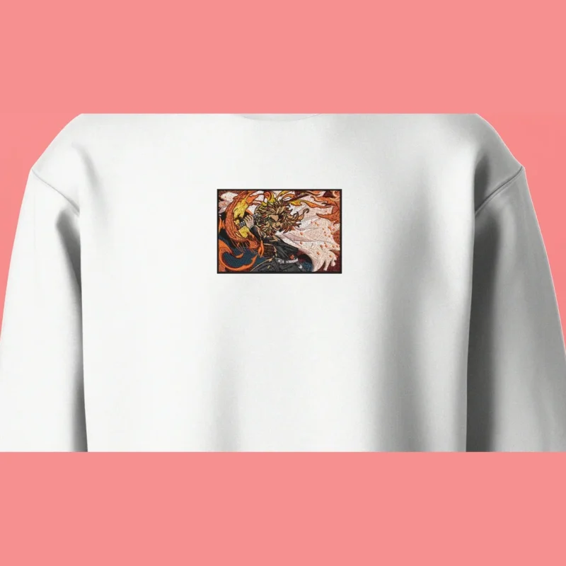 Kyojuro Rengoku Flame Spirit | Demon Slayer | Sweatshirt brodé