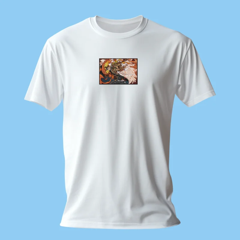 Kyojuro Rengoku Flame Spirit | Demon Slayer | T-shirt brodé