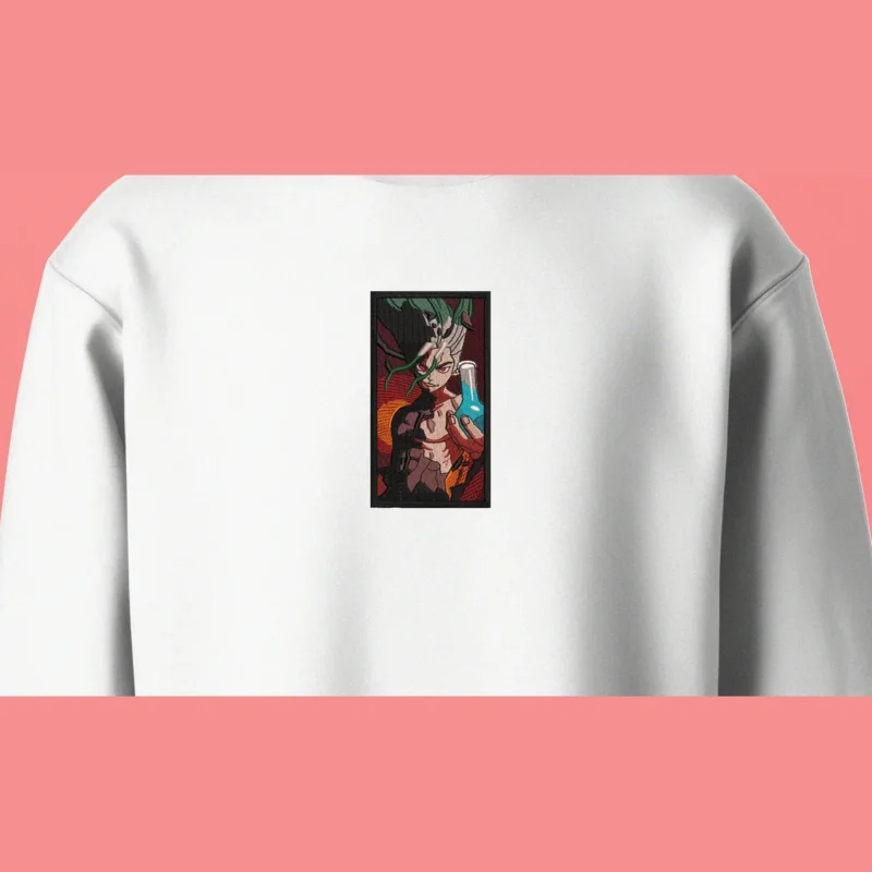 Senku Ishigami Science Flask | Dr. Stone | Sweatshirt brodé