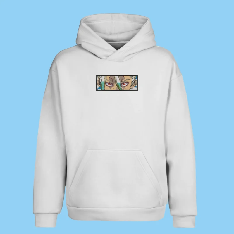 Senku Ishigami Stone Eyes | Dr. Stone | Sweat à capuche brodé
