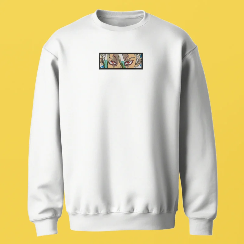 Senku Ishigami Stone Eyes | Dr. Stone | Sweatshirt brodé