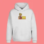 Sweat à capuche brodé Son Goku (Super Saiyan Power) blanc – Dragon Ball