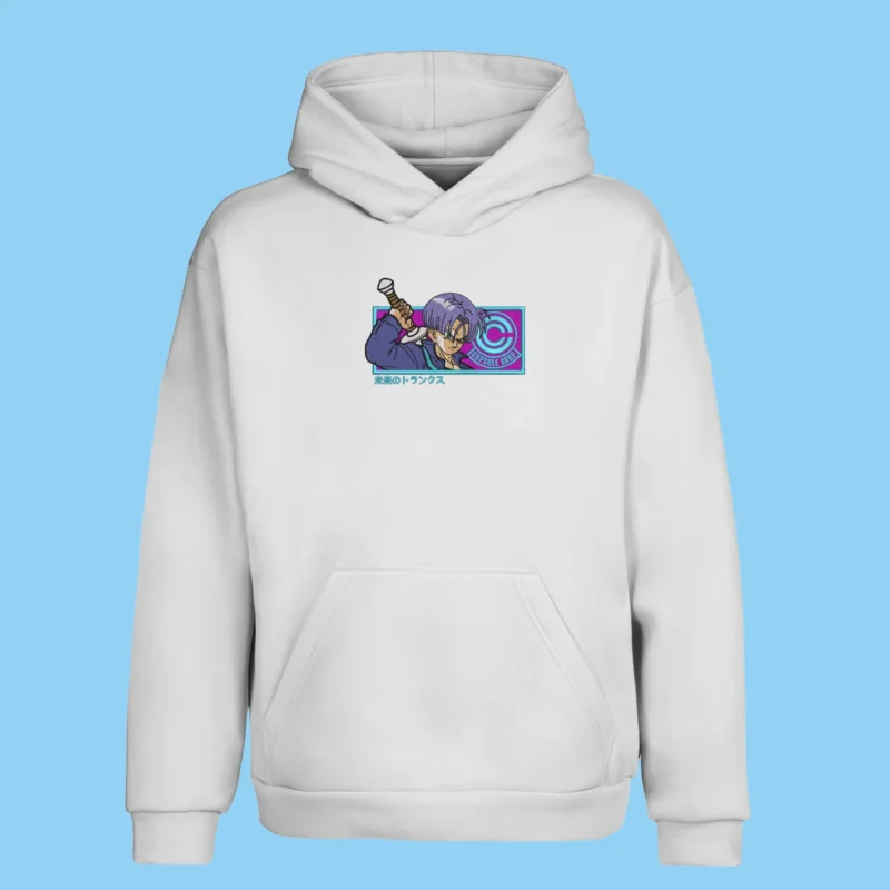 Future Trunks Capsule Strike | Dragon Ball | Sweat à capuche brodé