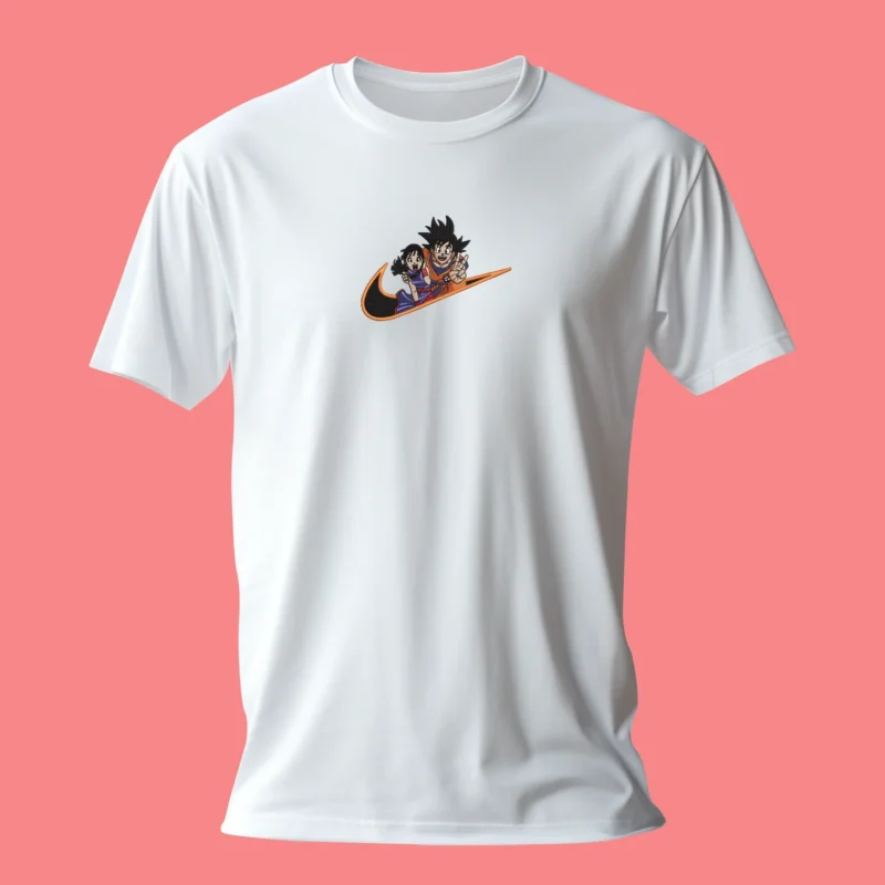 Goku Gohan Family Smile | Dragon Ball | T-shirt brodé