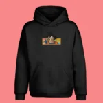 Sweat à capuche brodé Goku Peace Sign noir – Dragon Ball