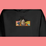 Goku Peace Sign | Dragon Ball | Sweat à capuche brodé
