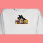 Goku Peace Sign | Dragon Ball | Sweat à capuche brodé