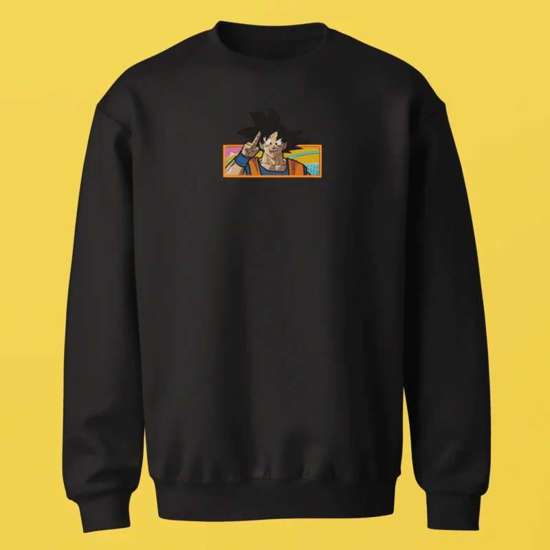 Goku Peace Sign | Dragon Ball | Sweatshirt brodé
