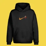 Sweat à capuche brodé Kid Goku Nimbus Flame noir – Dragon Ball