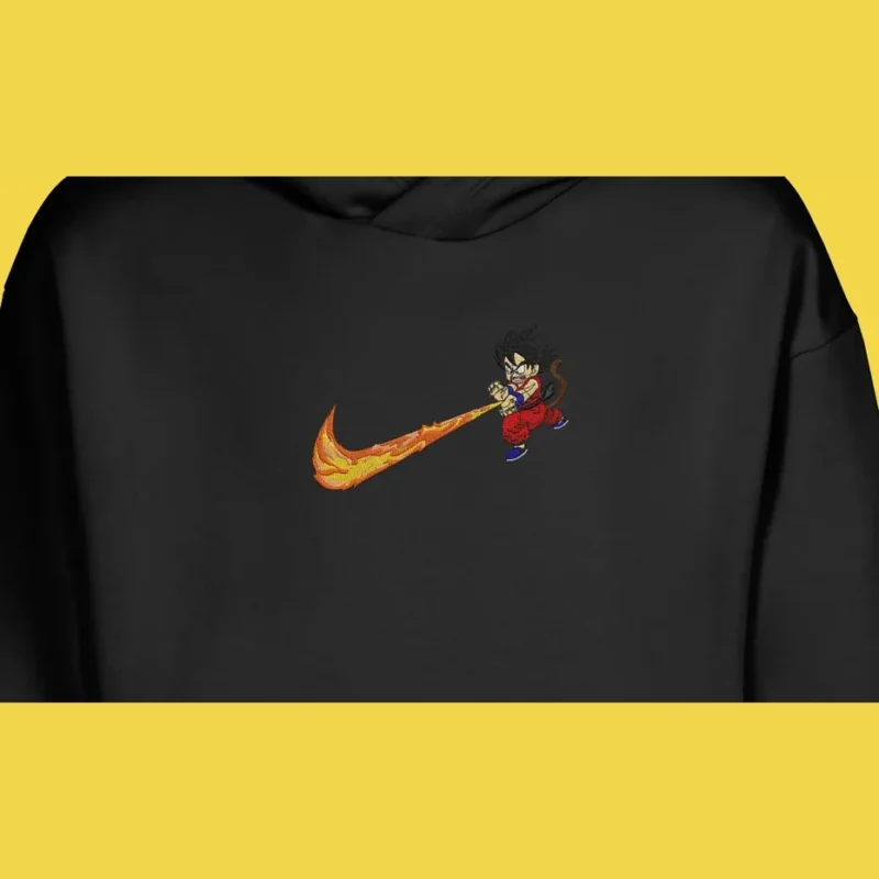 Kid Goku Nimbus Flame | Dragon Ball | Sweat à capuche brodé