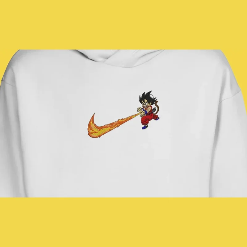 Kid Goku Nimbus Flame | Dragon Ball | Sweat à capuche brodé