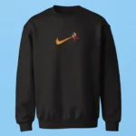 Sweatshirt brodé Kid Goku Nimbus Flame noir – Dragon Ball