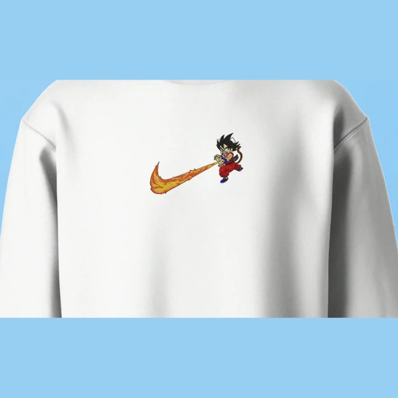 Kid Goku Nimbus Flame | Dragon Ball | Sweatshirt brodé