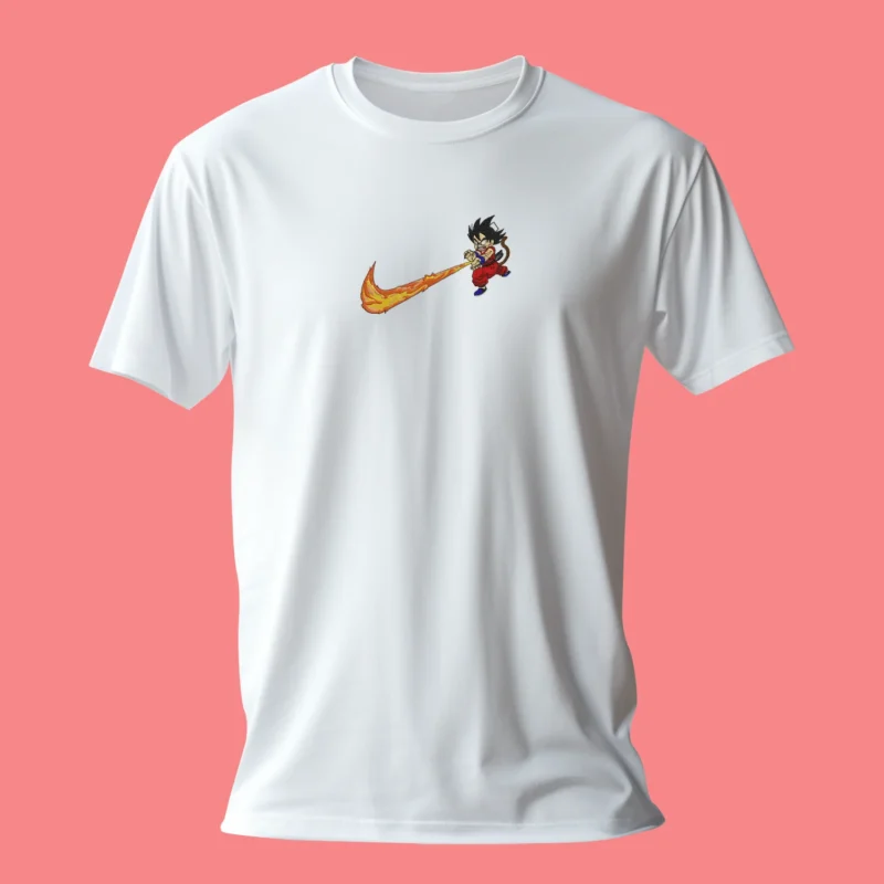 Kid Goku Nimbus Flame | Dragon Ball | T-shirt brodé