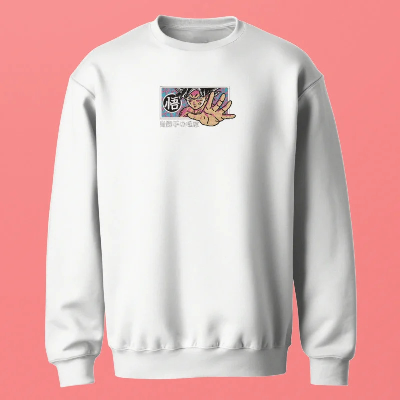 Goku Ultra Instinct Focus | Dragon Ball | Sweatshirt brodé