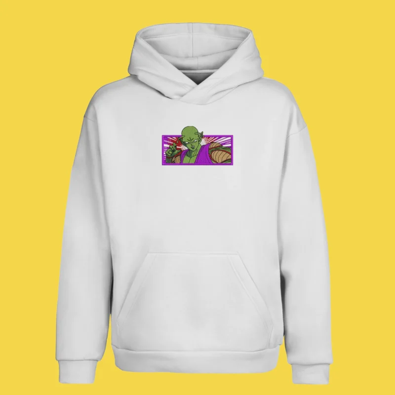 Piccolo Namekian Calm | Dragon Ball | Sweat à capuche brodé