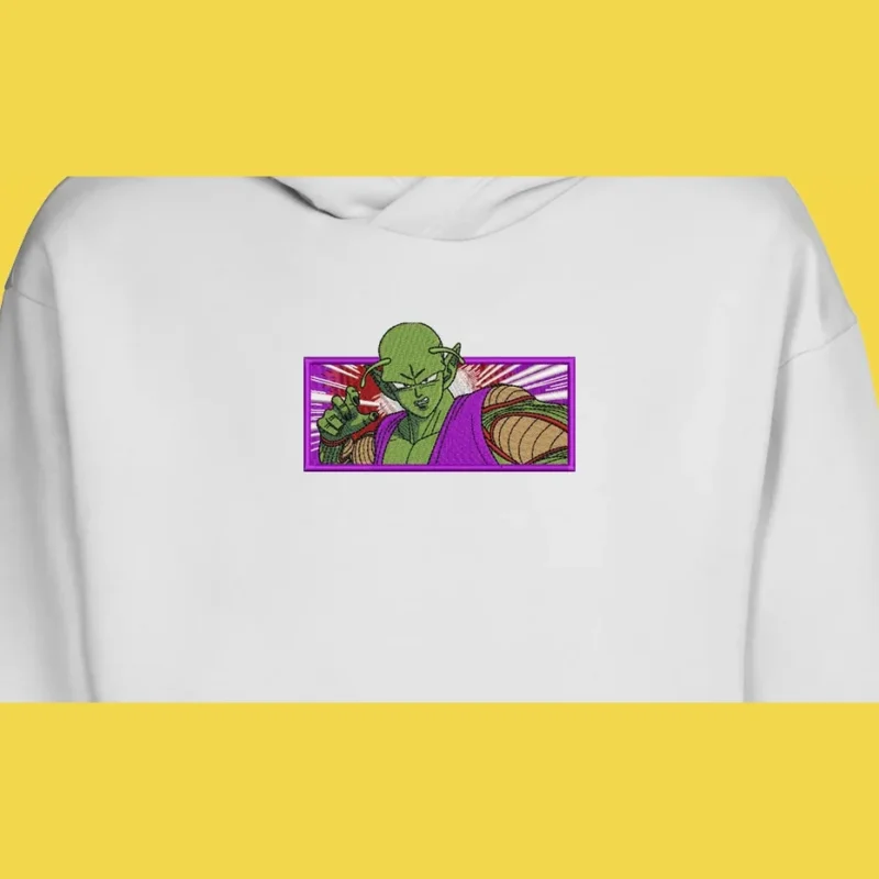 Piccolo Namekian Calm | Dragon Ball | Sweat à capuche brodé