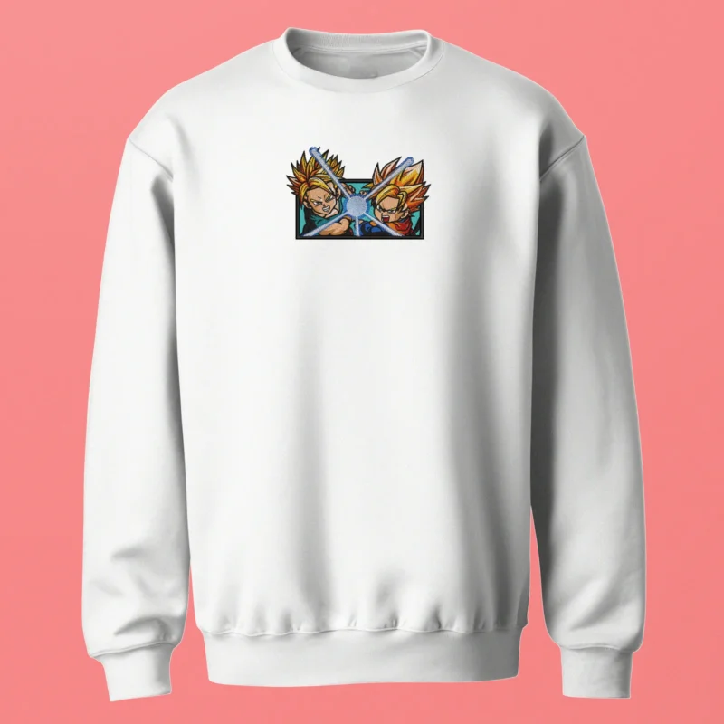 Goten Trunks Fusion Spark | Dragon Ball | Sweatshirt brodé