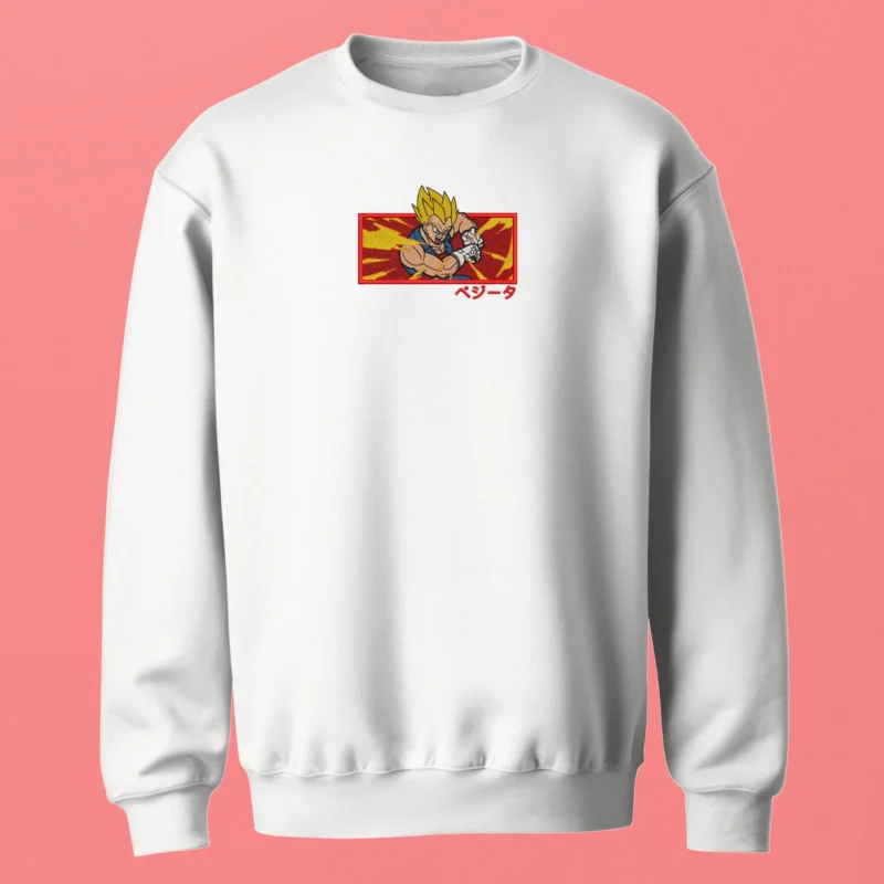 Vegeta Final Flash | Dragon Ball | Sweatshirt brodé