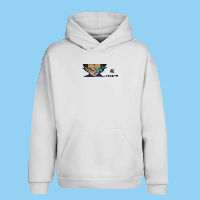 Vegeta Scouter Vision | Dragon Ball | Sweat à capuche brodé