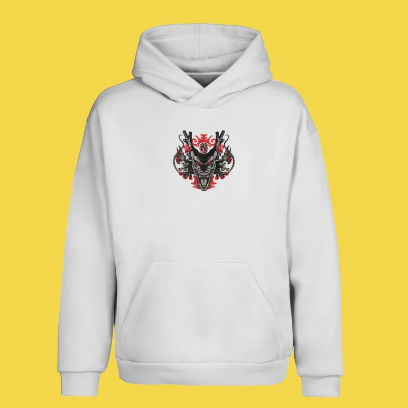 Shenron Ink Dragon | Dragon Ball | Sweat à capuche brodé