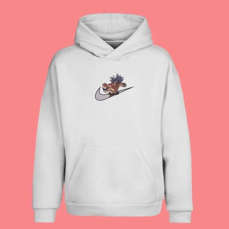 Goku Ultra Instinct Strike | Dragon Ball | Sweat à capuche brodé
