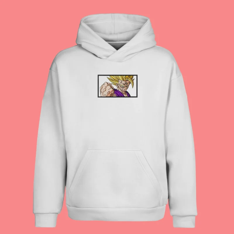 Gohan Super Saiyan Power | Dragon Ball | Sweat à capuche brodé