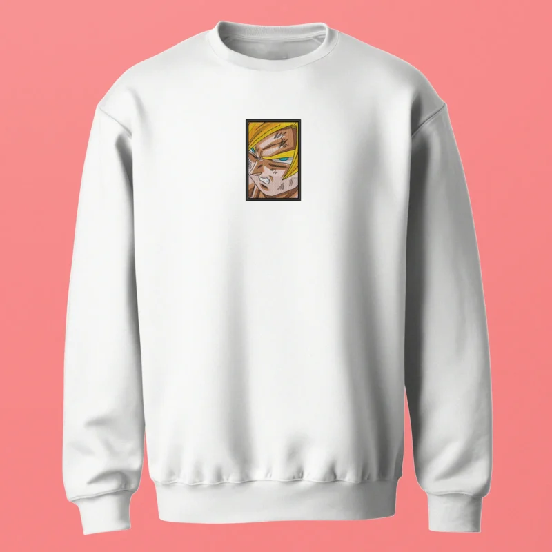 Future Trunks Super Saiyan Gaze | Dragon Ball | Sweatshirt brodé Future Trunks Super Saiyan Gaze | Dragon Ball | Sweatshirt brodé