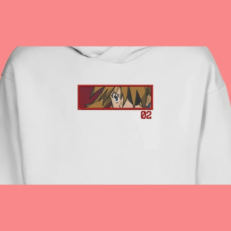Asuka Langley Unit 02 | Evangelion | Sweat à capuche brodé