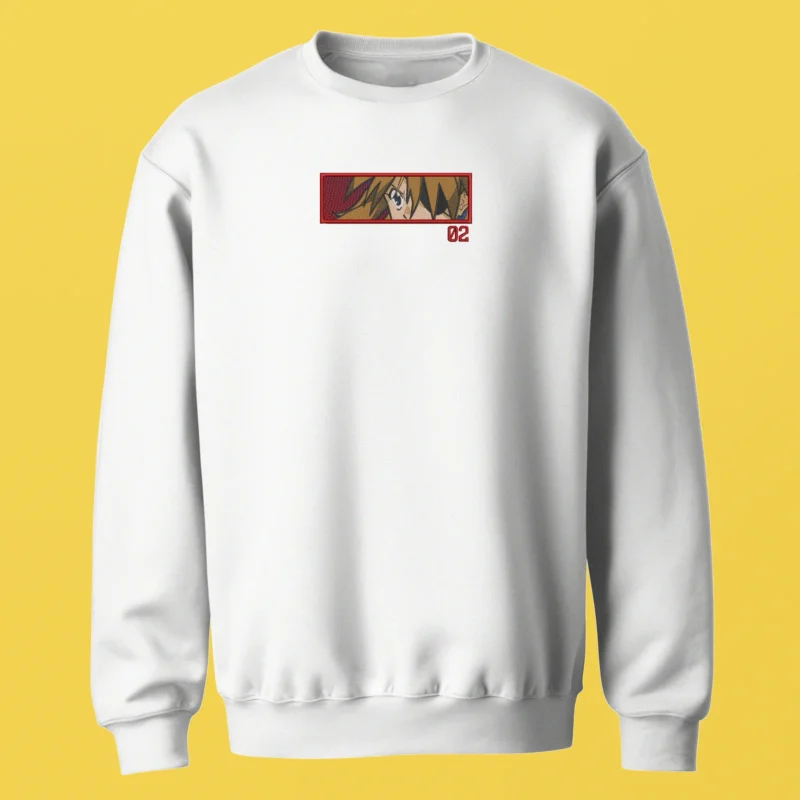 Asuka Langley Unit 02 | Evangelion | Sweatshirt brodé