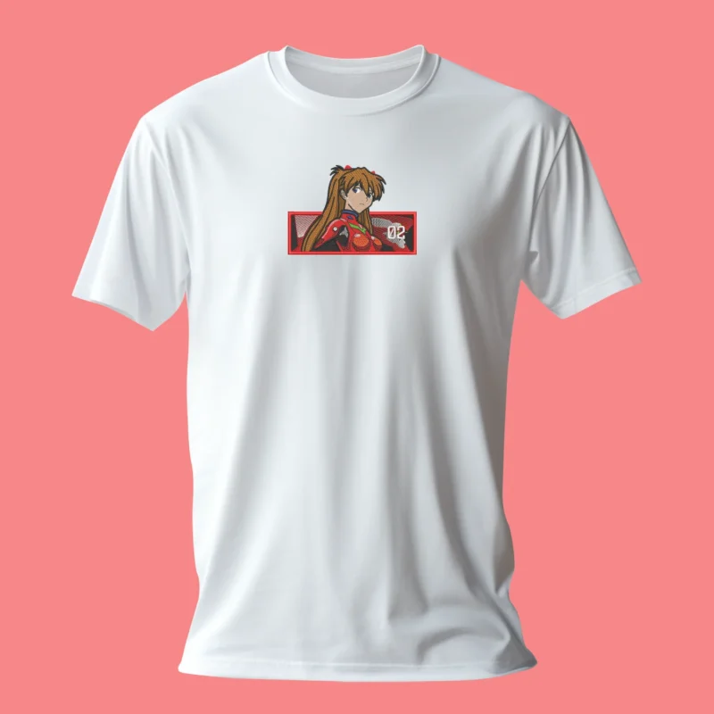 Asuka Langley Pilot Pride | Evangelion | T-shirt brodé