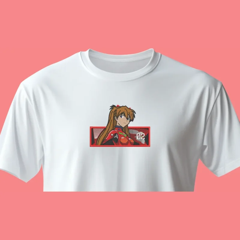 Asuka Langley Pilot Pride | Evangelion | T-shirt brodé